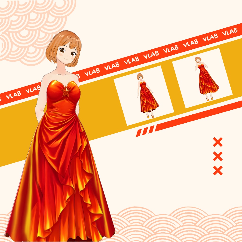 いりー ばーん | illy burn | VRoid Studio Outfit | Anime Style | Virtual Fashion