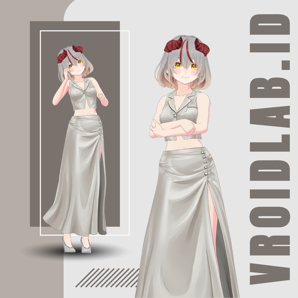 るみな ゔぁんがーど | Lumina Vanguard | VRoid Studio Outfit | Anime Style | Virtual Fashion