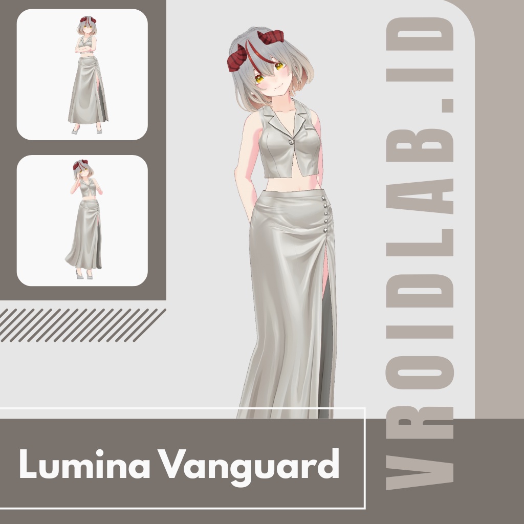 るみな ゔぁんがーど | Lumina Vanguard | VRoid Studio Outfit | Anime Style | Virtual Fashion