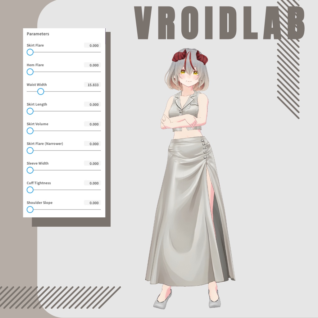 るみな ゔぁんがーど | Lumina Vanguard | VRoid Studio Outfit | Anime Style | Virtual Fashion