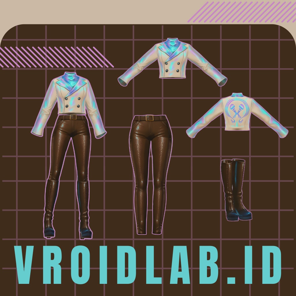 ねおん ふぉーす | neon force | VRoid Studio Outfit | Anime Style | Virtual Fashion