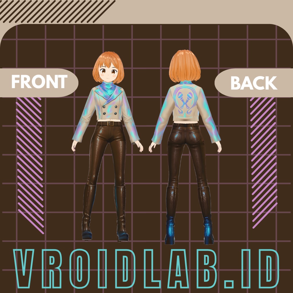 ねおん ふぉーす | neon force | VRoid Studio Outfit | Anime Style | Virtual Fashion