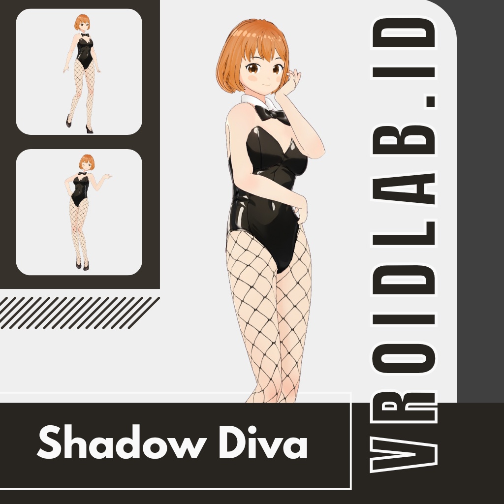 しゃどう でぃーゔぁ | Shadow Diva | VRoid Studio Outfit | Anime Style | Virtual Fashion