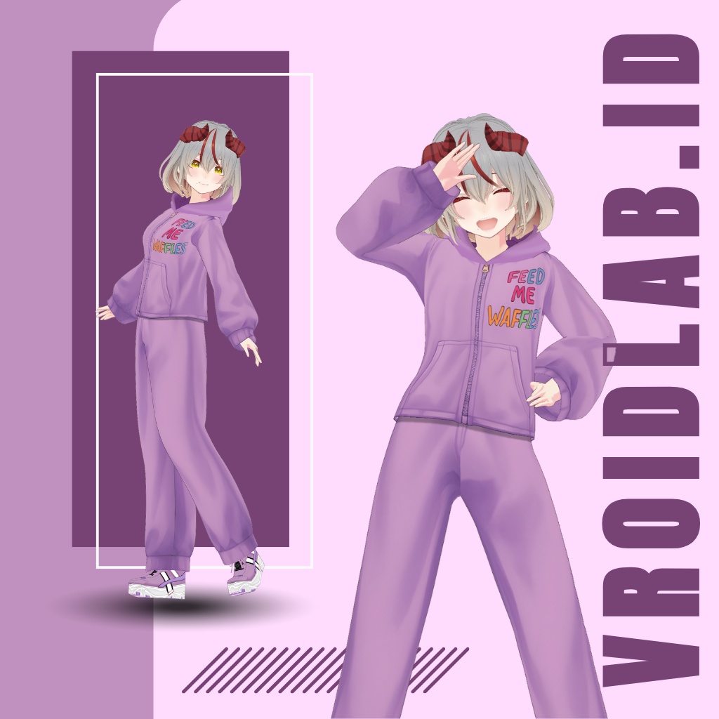 すなっく たいむ せと | Snack Time Set | VRoid Studio Outfit | Anime Style | Virtual Fashion