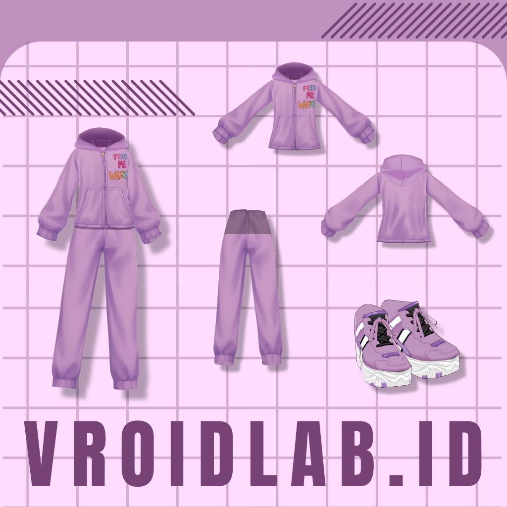 すなっく たいむ せと | Snack Time Set | VRoid Studio Outfit | Anime Style | Virtual Fashion