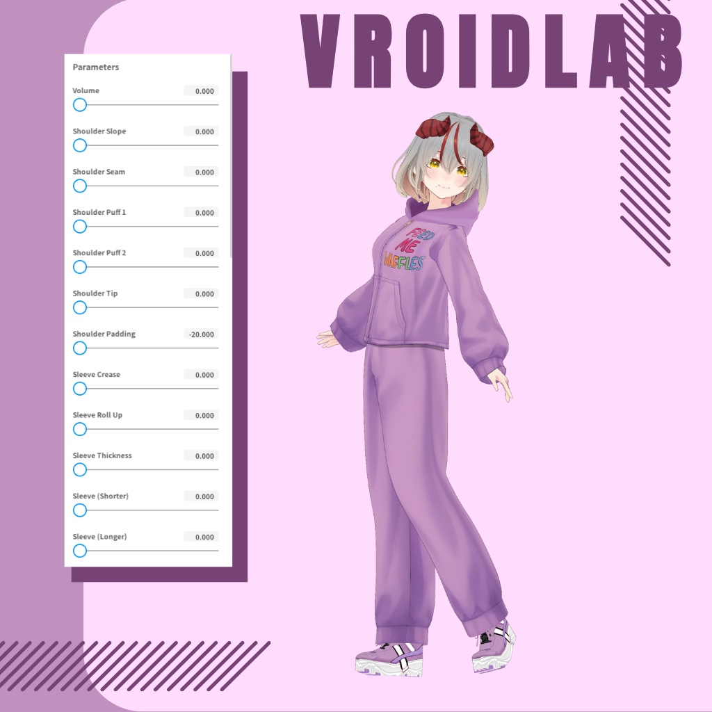 すなっく たいむ せと | Snack Time Set | VRoid Studio Outfit | Anime Style | Virtual Fashion