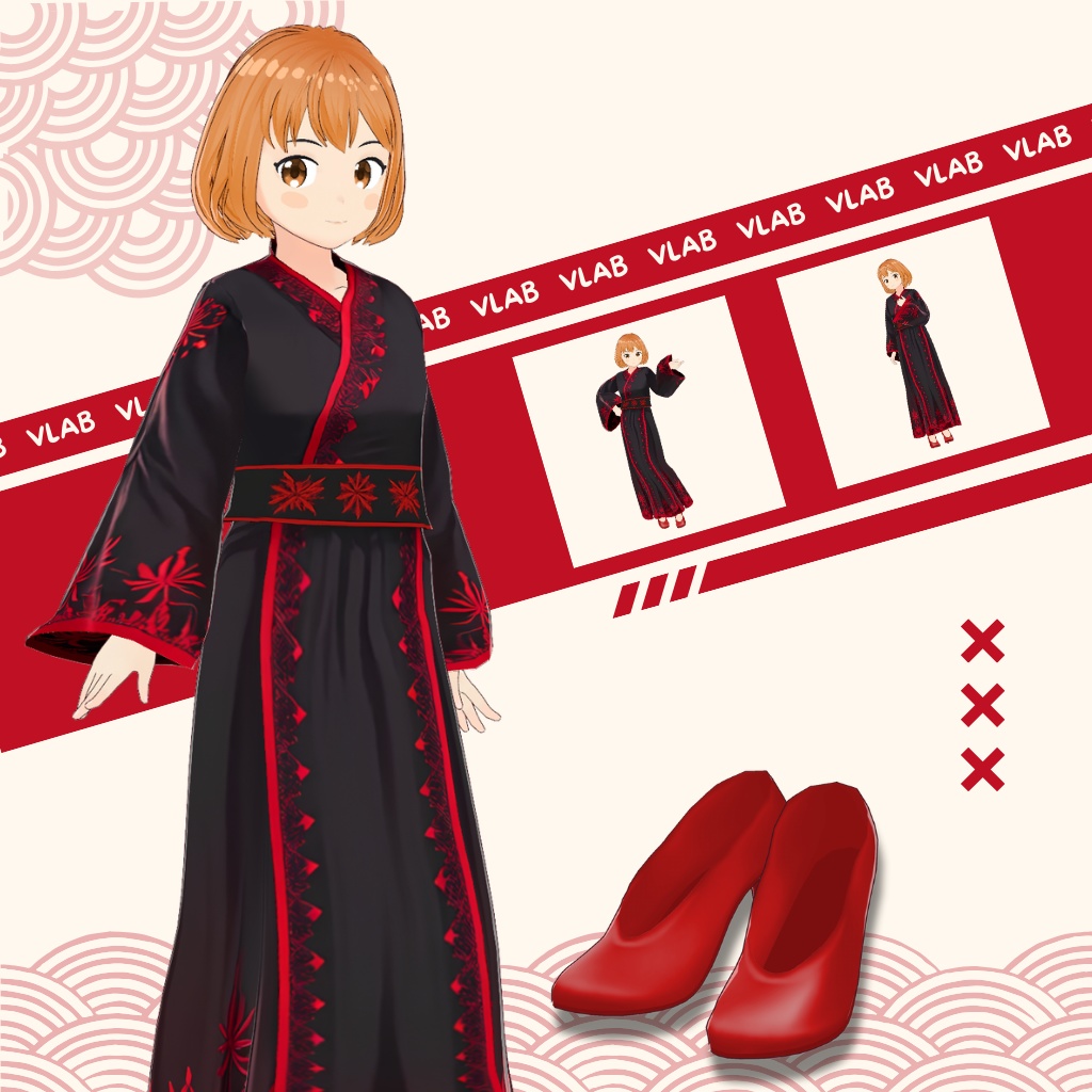 すぱいだー じゃぱん | spider japan | VRoid Studio Outfit | Anime Style | Virtual Fashion