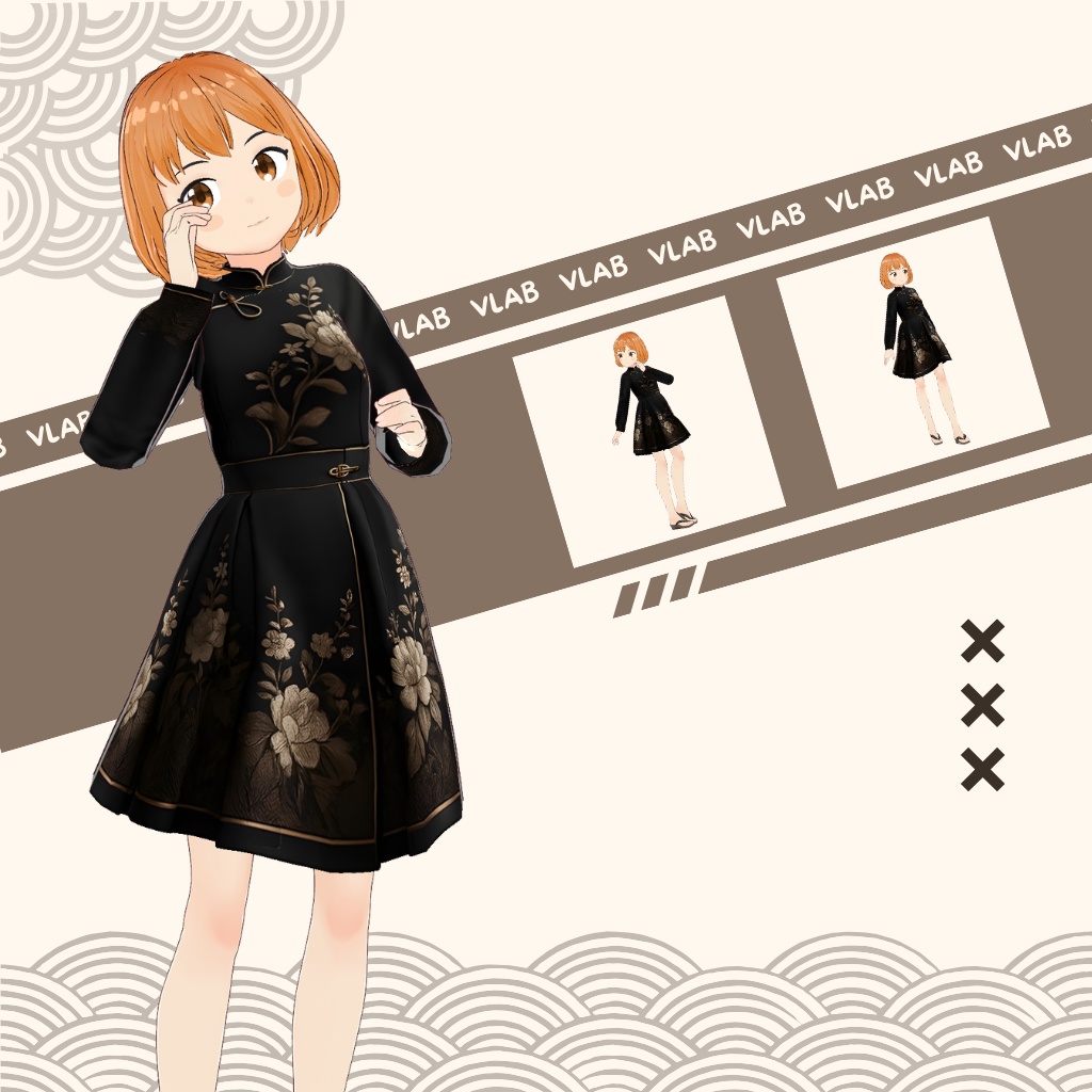 すとらいく ふぇむ | Strike Femme | VRoid Studio Outfit | Anime Style | Virtual Fashion