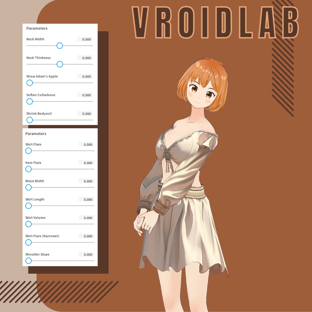 さんせっと くろーず | sunset clothes | VRoid Studio Outfit | Anime Style | Virtual Fashion