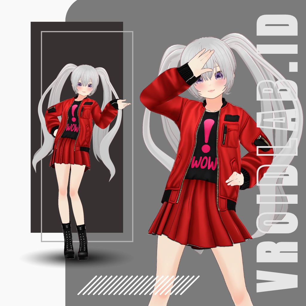 ぼるてーじ ぽっぷ | Voltage Pop | VRoid Studio Outfit | Anime Style | Virtual Fashion
