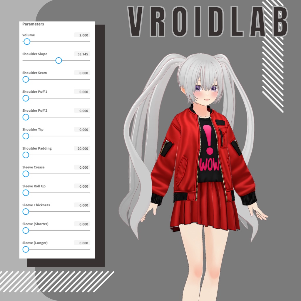 ぼるてーじ ぽっぷ | Voltage Pop | VRoid Studio Outfit | Anime Style | Virtual Fashion