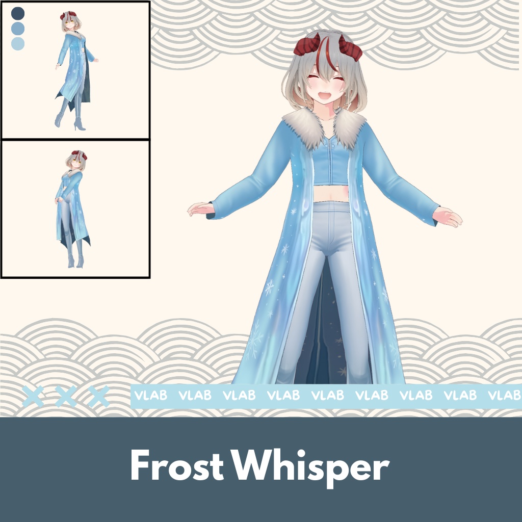 ふろすと うぃすぱー | Frost Whisper | VRoid Studio Outfit | Anime Style | Virtual Fashion