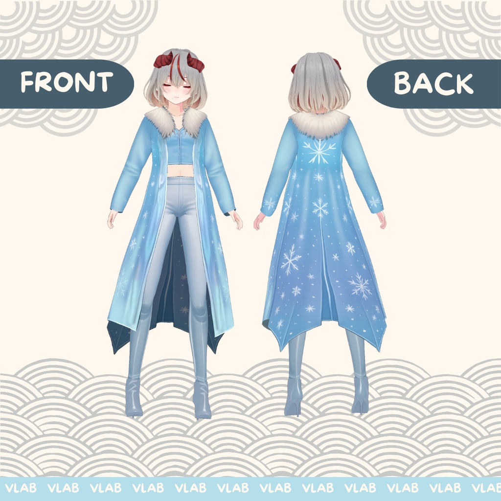 ふろすと うぃすぱー | Frost Whisper | VRoid Studio Outfit | Anime Style | Virtual Fashion