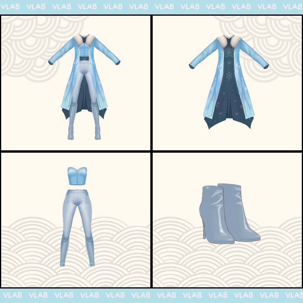 ふろすと うぃすぱー | Frost Whisper | VRoid Studio Outfit | Anime Style | Virtual Fashion