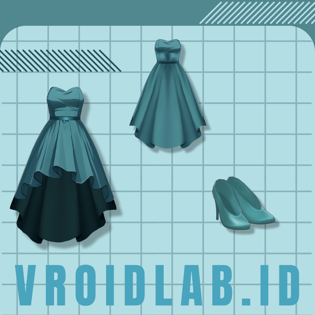 | green bliss | VRoid Studio Outfit | Anime Style | Virtual Fashion