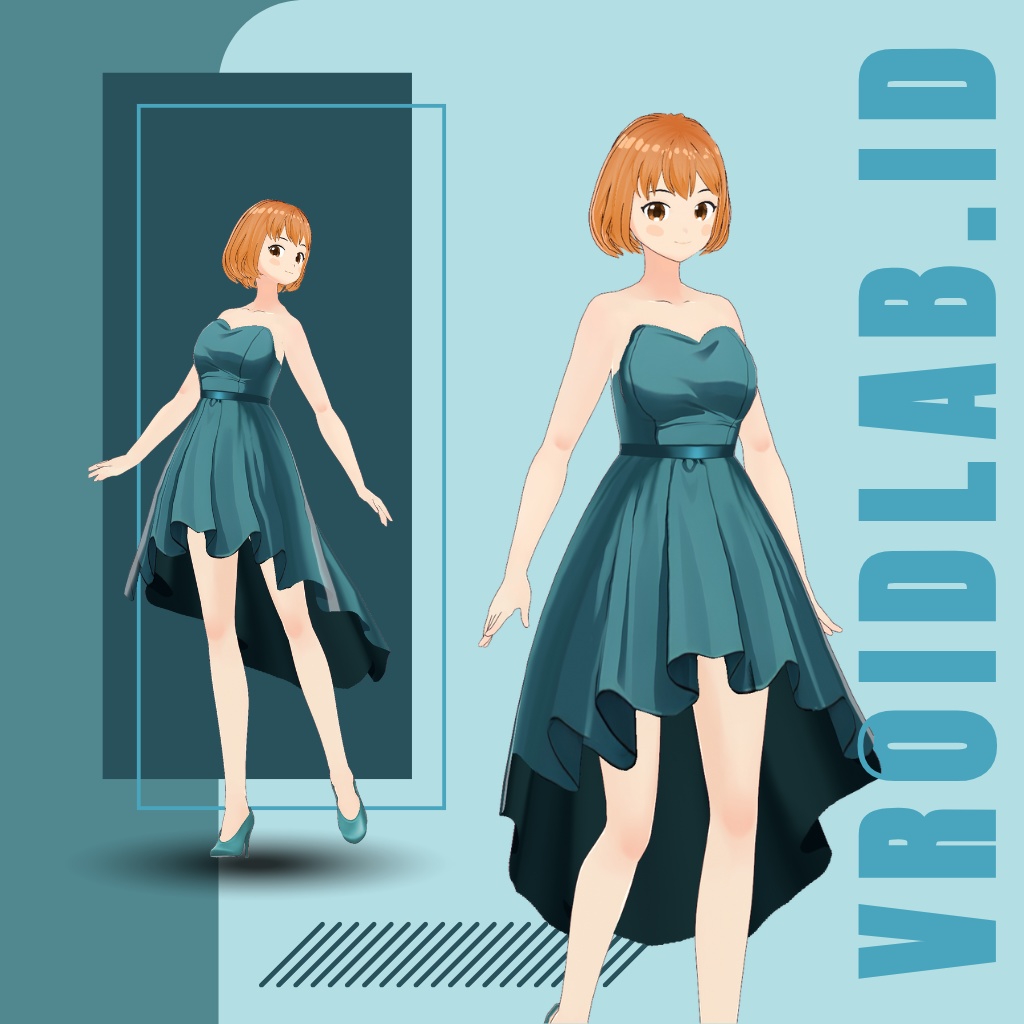  | green bliss | VRoid Studio Outfit | Anime Style | Virtual Fashion