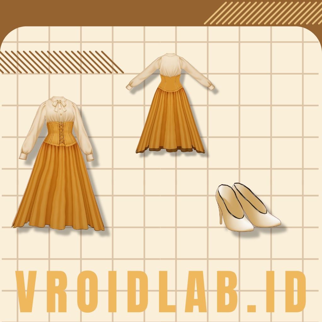 めいぷる うぃすぱーず | Maple Whispers | VRoid Studio Outfit | Anime Style | Virtual Fashion