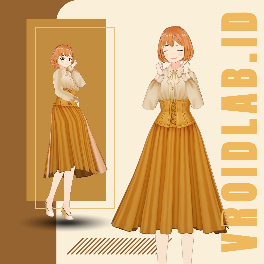 めいぷる うぃすぱーず | Maple Whispers | VRoid Studio Outfit | Anime Style | Virtual Fashion