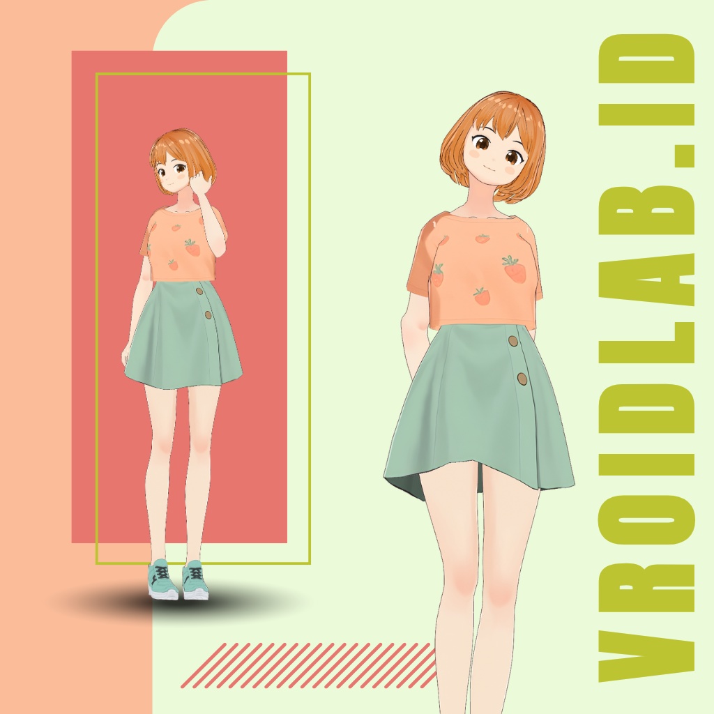 みんてぃ もーにんぐ | Minty Morning | VRoid Studio Outfit | Anime Style | Virtual Fashion