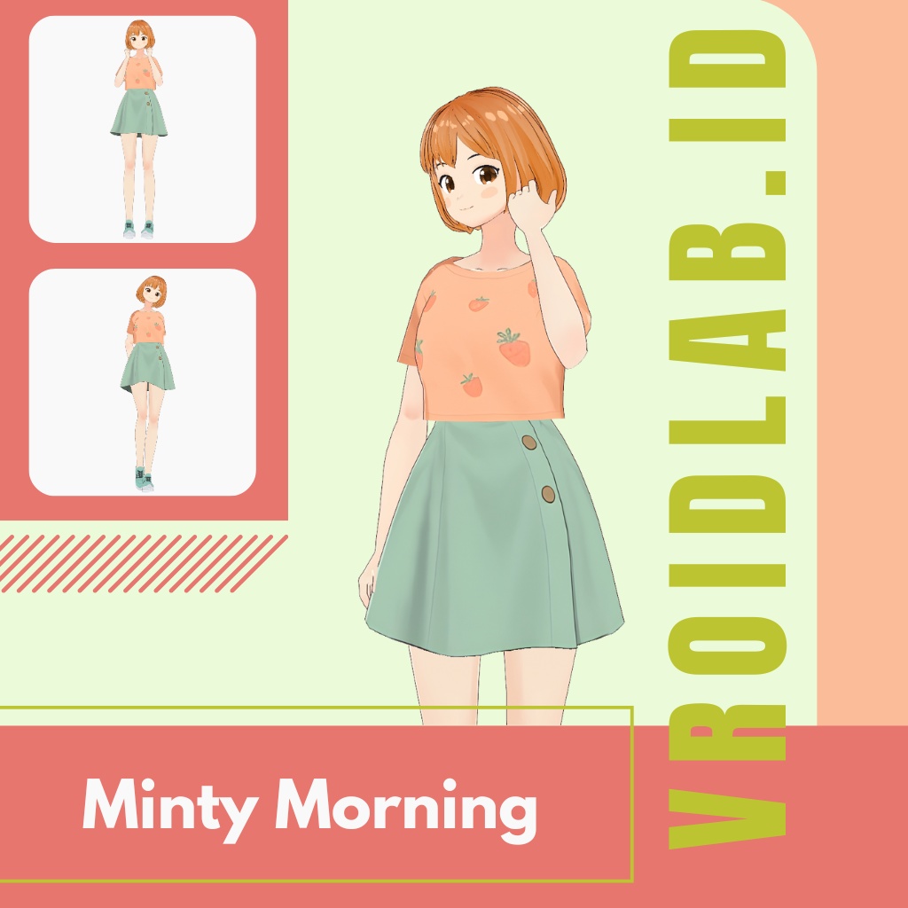 みんてぃ もーにんぐ | Minty Morning | VRoid Studio Outfit | Anime Style | Virtual Fashion