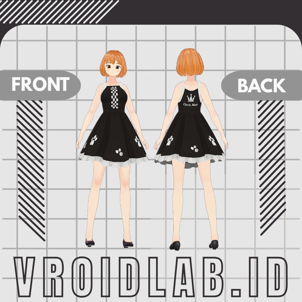 もの めろでぃ | Mono Melody | VRoid Studio Outfit | Anime Style | Virtual Fashion