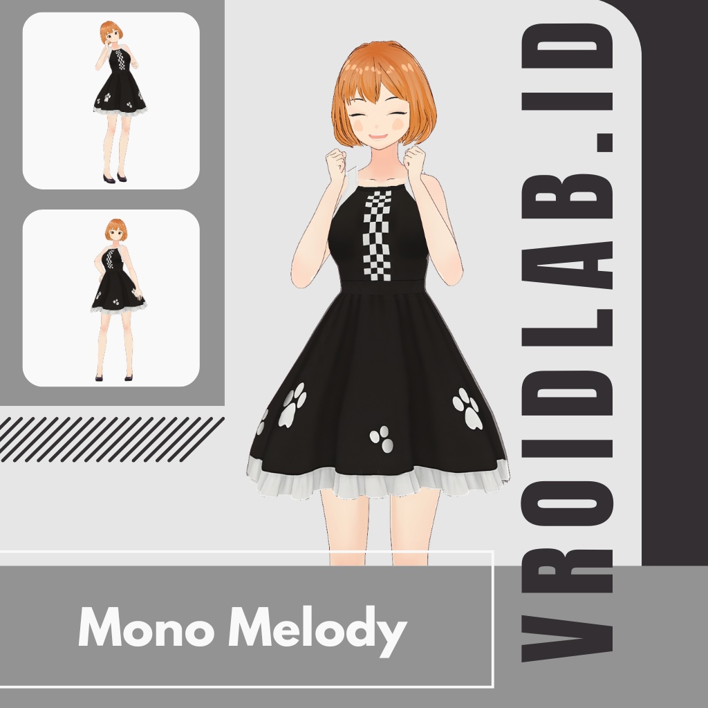 もの めろでぃ | Mono Melody | VRoid Studio Outfit | Anime Style | Virtual Fashion
