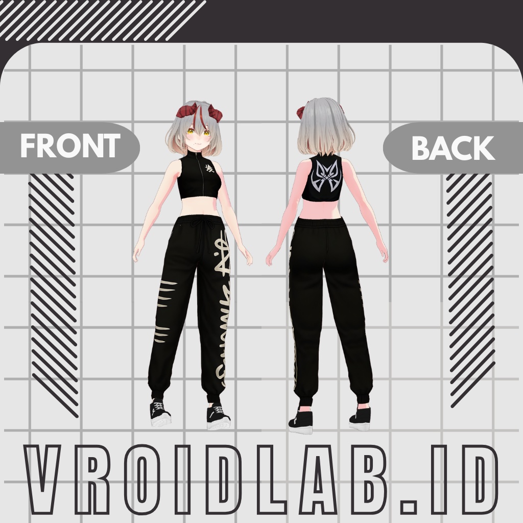 ないとうぉーかー | Nightwalker | VRoid Studio Outfit | Anime Style | Virtual Fashion