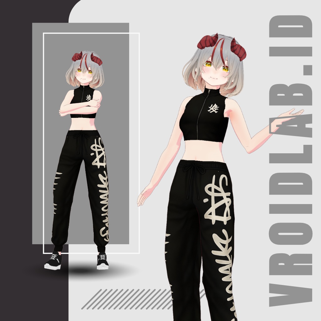 ないとうぉーかー | Nightwalker | VRoid Studio Outfit | Anime Style | Virtual Fashion