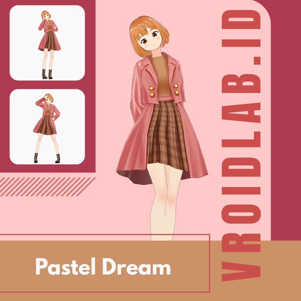 ぱすてる どりーむ | Pastel Dream | VRoid Studio Outfit | Anime Style | Virtual Fashion