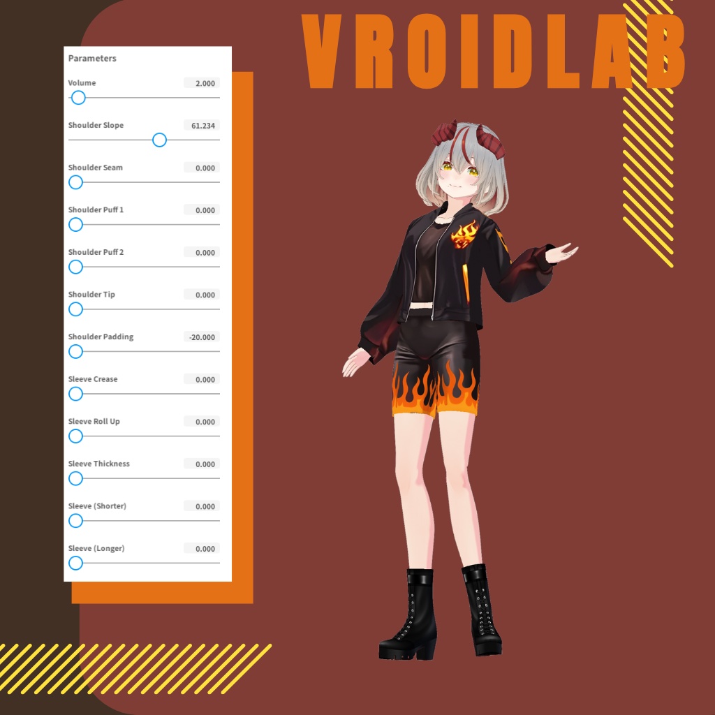 ふぇにっくす ばーん | phoenix burn | VRoid Studio Outfit | Anime Style | Virtual Fashion