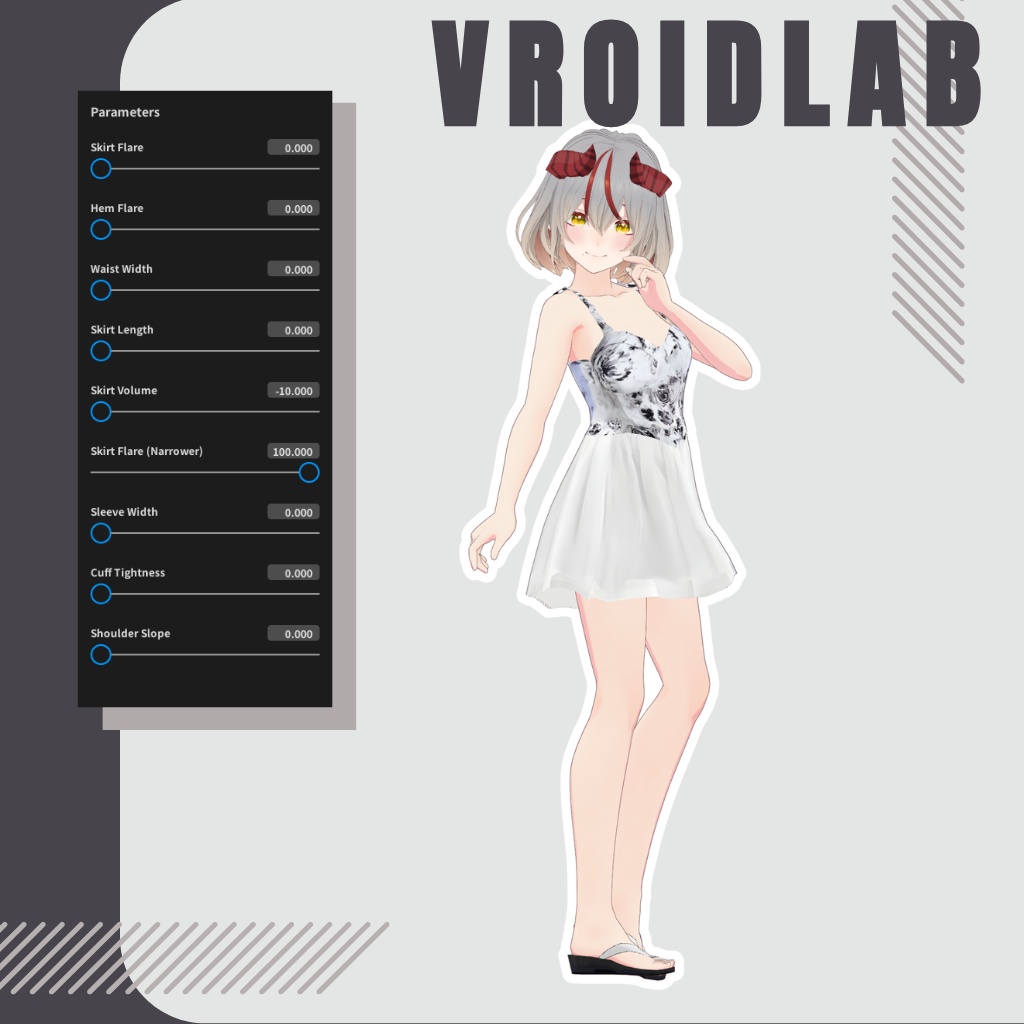 ゆゆぴょん Yuyu Pyon | Vroid Outfit Set