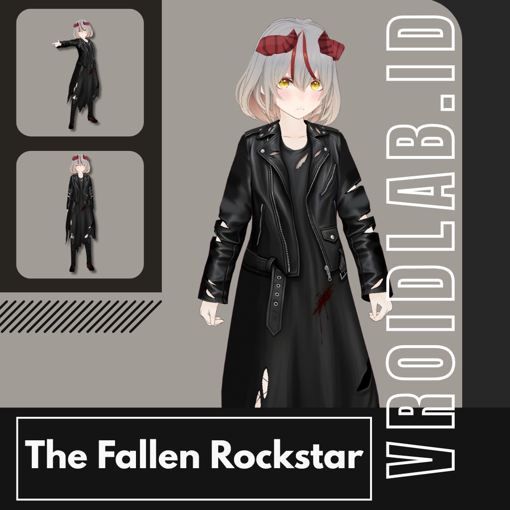 ノクトラ ダークリベル衣装 | VRoid Studio Outfit | Anime Style