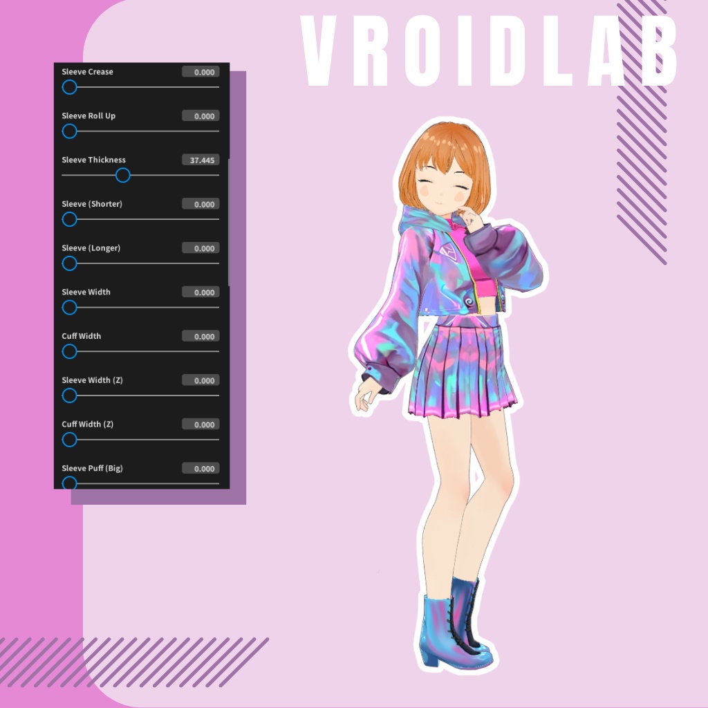 ろいら|ぶいろいど ふぁんたじー どれす(じょせいむけ)|VRoid Studio あうとふぃっと|あにめ すたいる