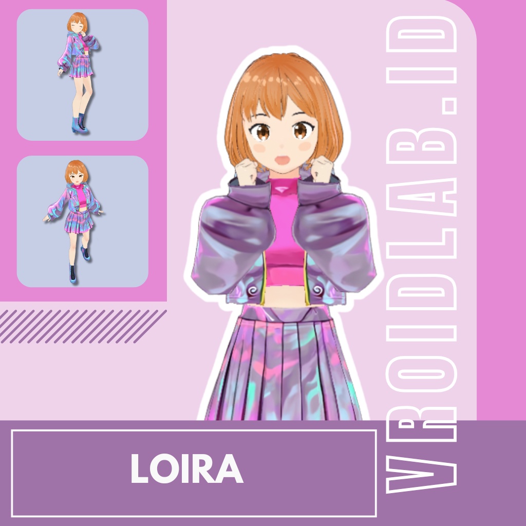 ろいら|ぶいろいど ふぁんたじー どれす(じょせいむけ)|VRoid Studio あうとふぃっと|あにめ すたいる