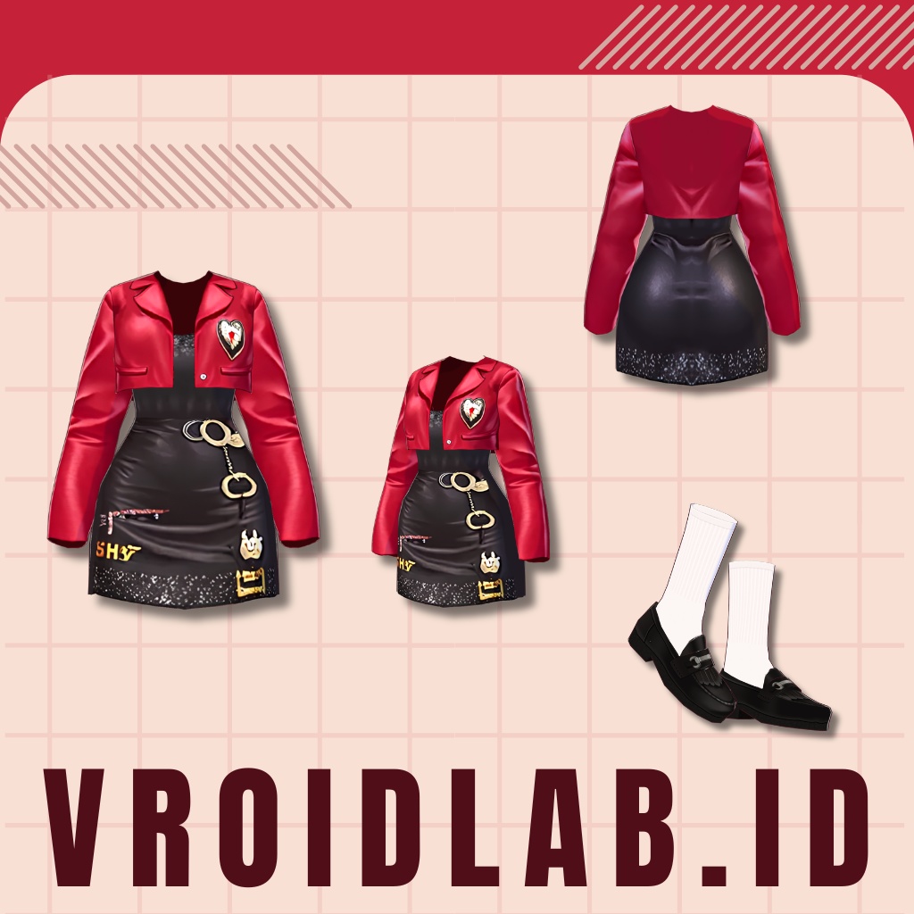 ゲナドレス | Dress Guena | VRoid Studio Outfit | Anime Style | Virtual Fashion