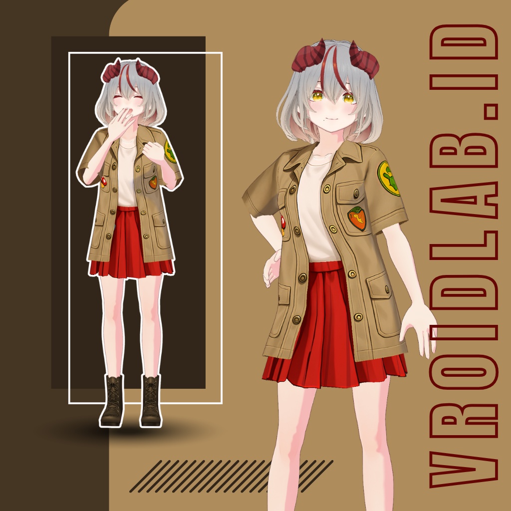 かわいいアウターサニア Cute Outer Sania| VRoid Studio Outfit | Anime Style | Virtual Fashion