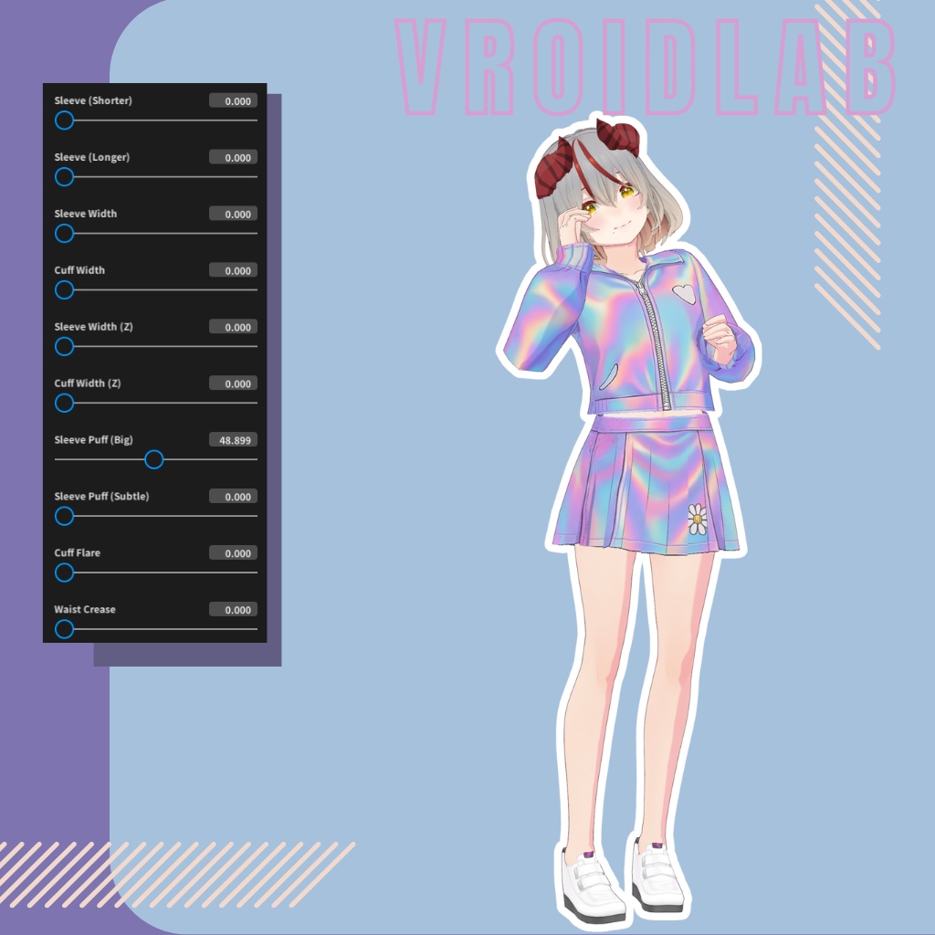 キュートな衣装オーロラ Cutie Outfit Aurora| VRoid Studio Outfit | Anime Style | Virtual Fashion