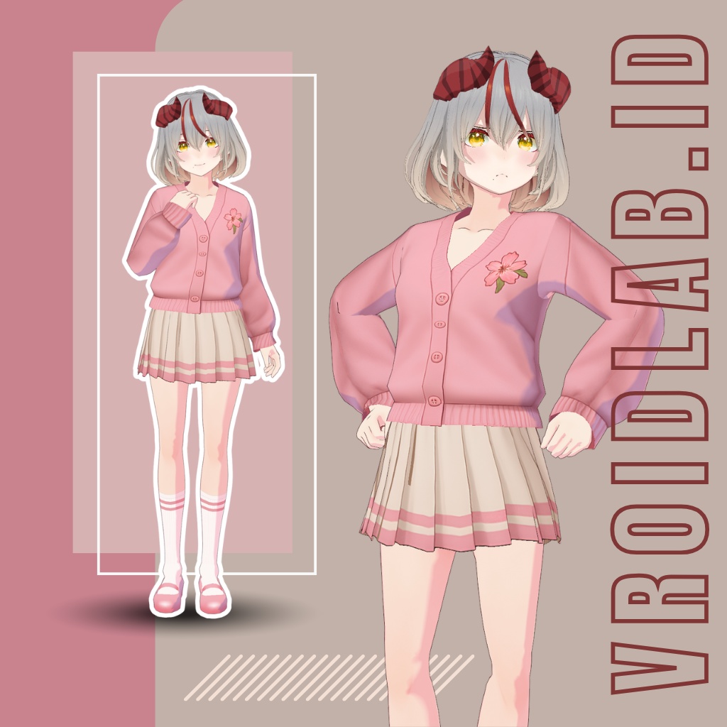 レヴァのかわいい衣装 Outfit Cute Reva | VRoid Studio Outfit | Anime Style | Virtual Fashion