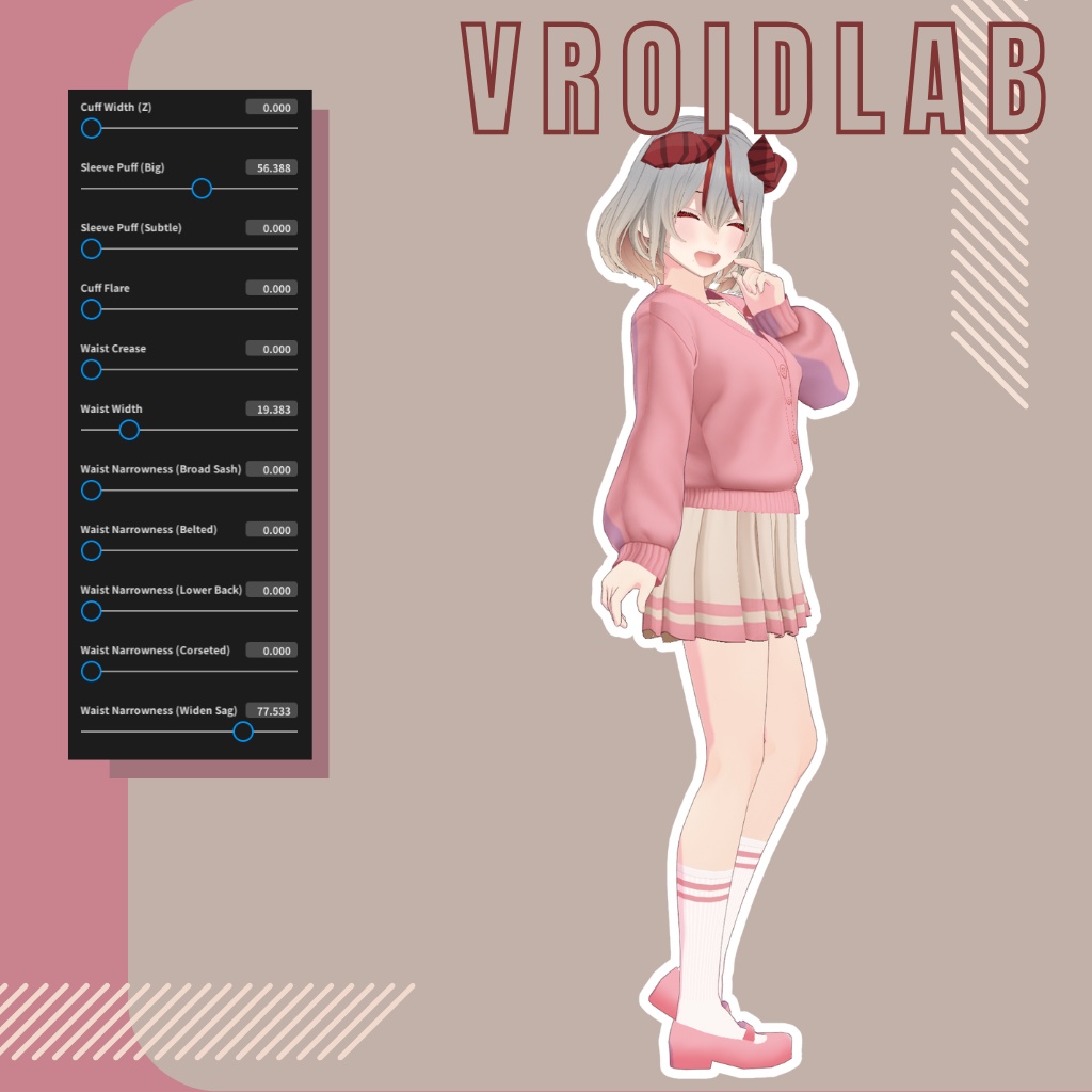 レヴァのかわいい衣装 Outfit Cute Reva | VRoid Studio Outfit | Anime Style | Virtual Fashion