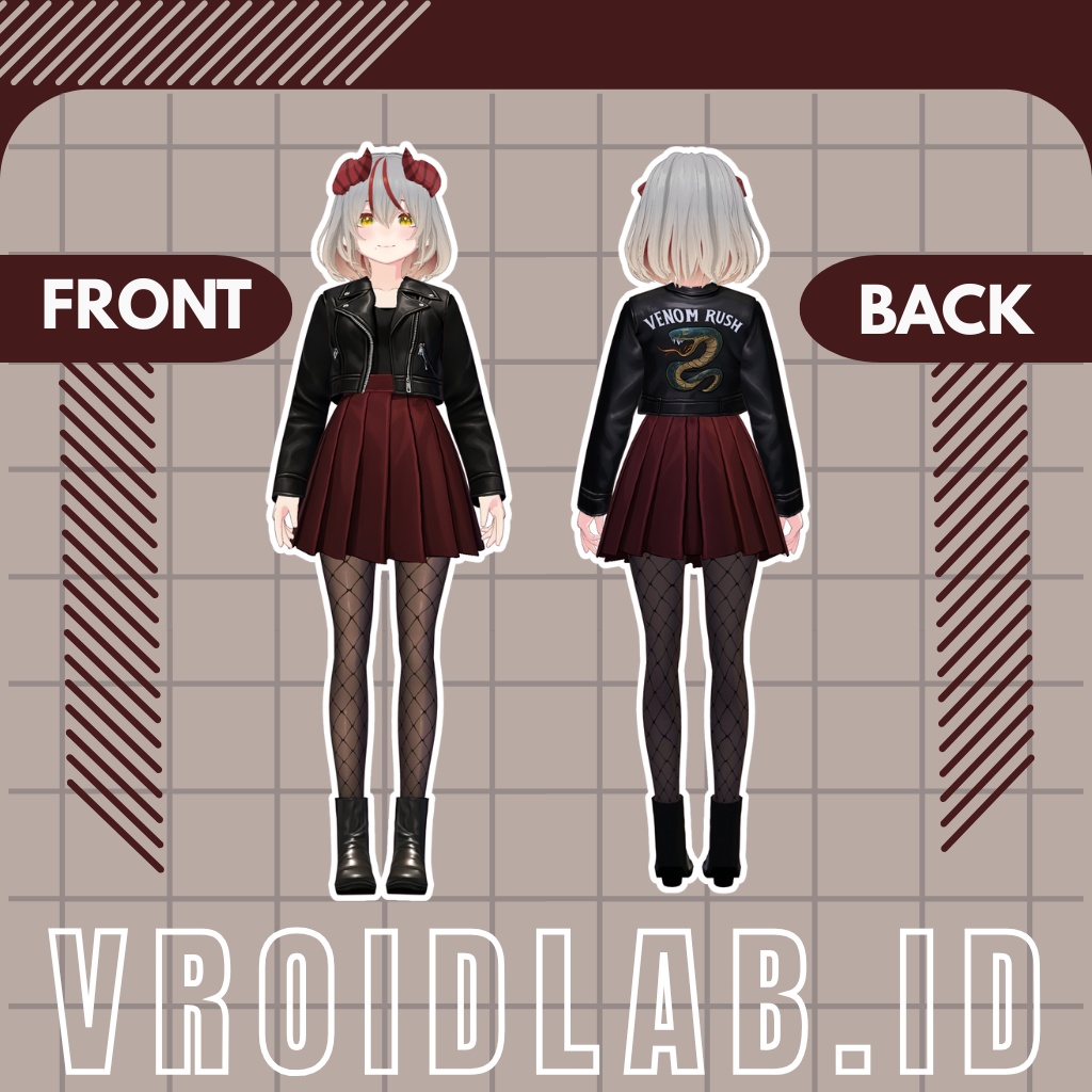 Kilu Outfit キル衣装 | VRoid Studio Outfit | Anime Style | Virtual Fashion