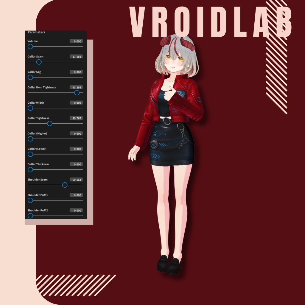 Rikka Pulse リッカパルス | VRoid Studio Outfit | Anime Style | Virtual Fashion