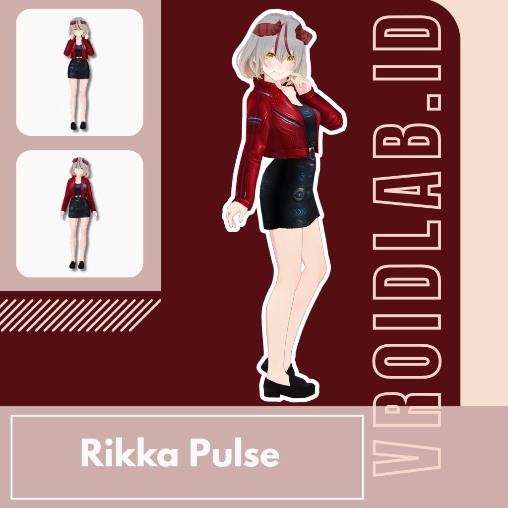 Rikka Pulse リッカパルス | VRoid Studio Outfit | Anime Style | Virtual Fashion