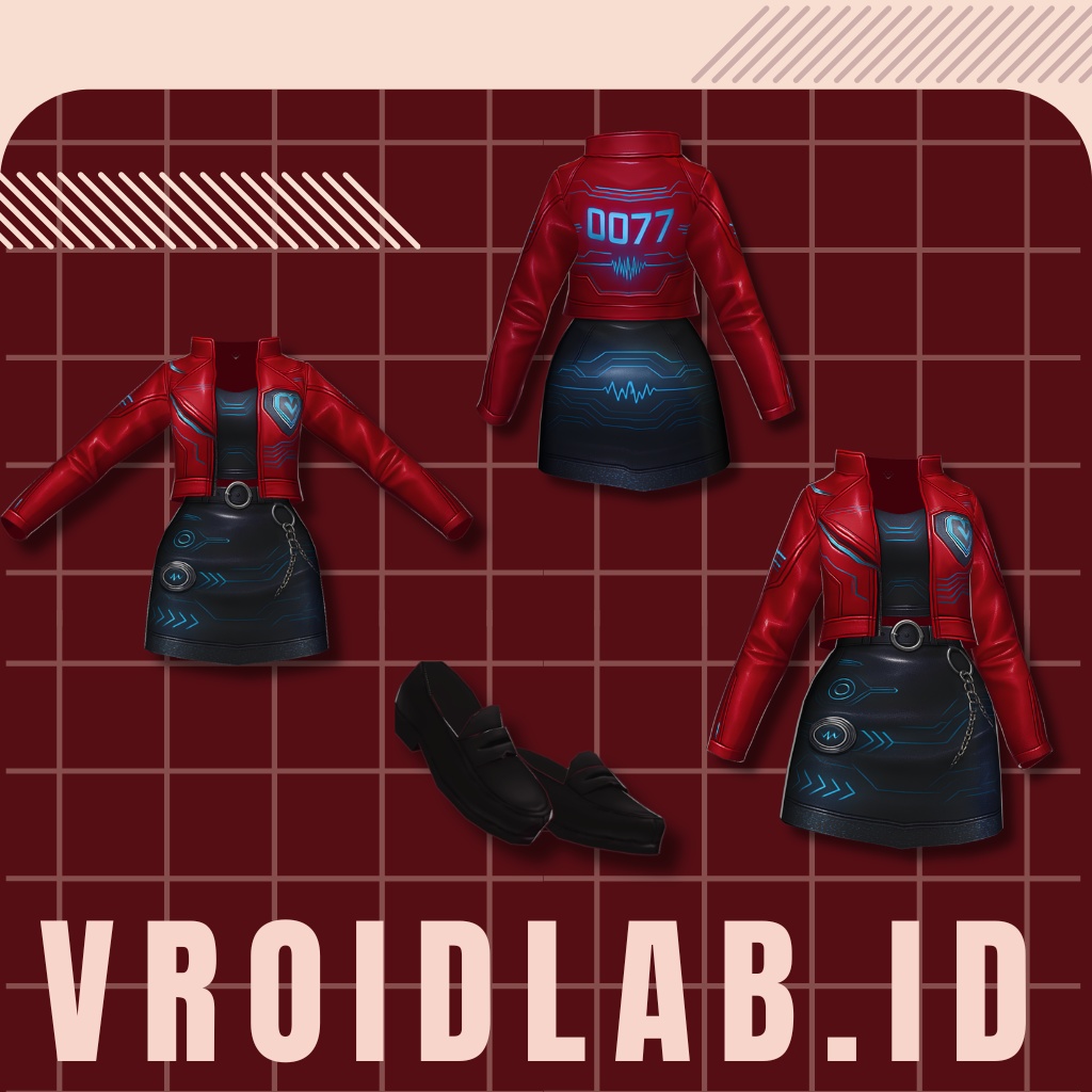 Rikka Pulse リッカパルス | VRoid Studio Outfit | Anime Style | Virtual Fashion