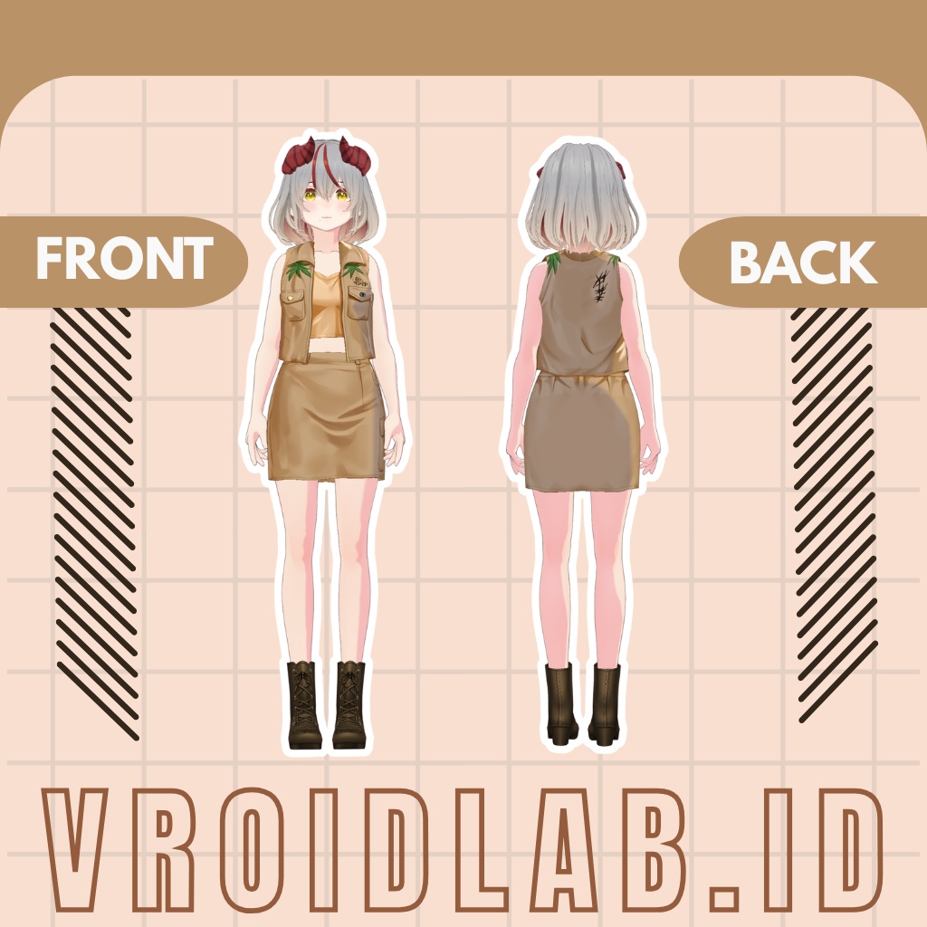 アヤ・ダズリンク Aya Dazzlink | VRoid Studio Outfit | Anime Style | Virtual Fashion