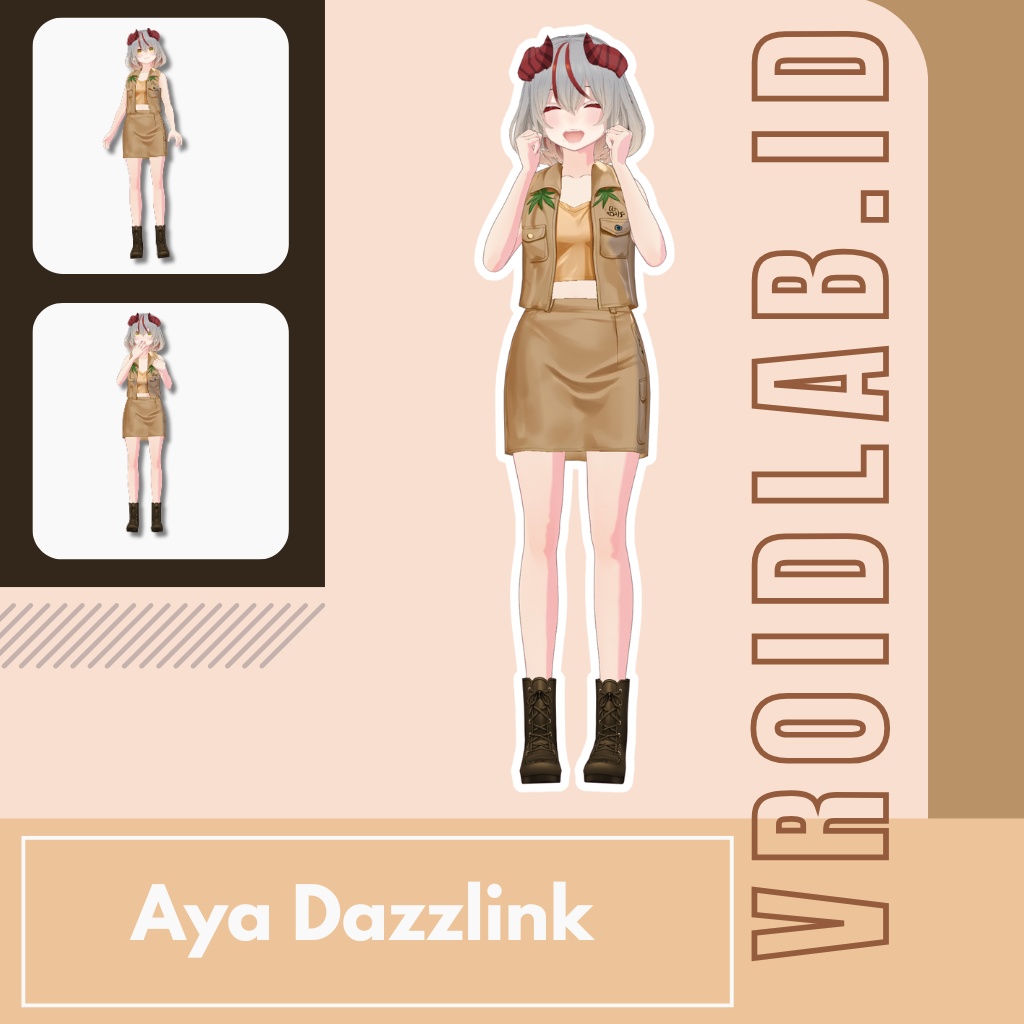 アヤ・ダズリンク Aya Dazzlink | VRoid Studio Outfit | Anime Style | Virtual Fashion
