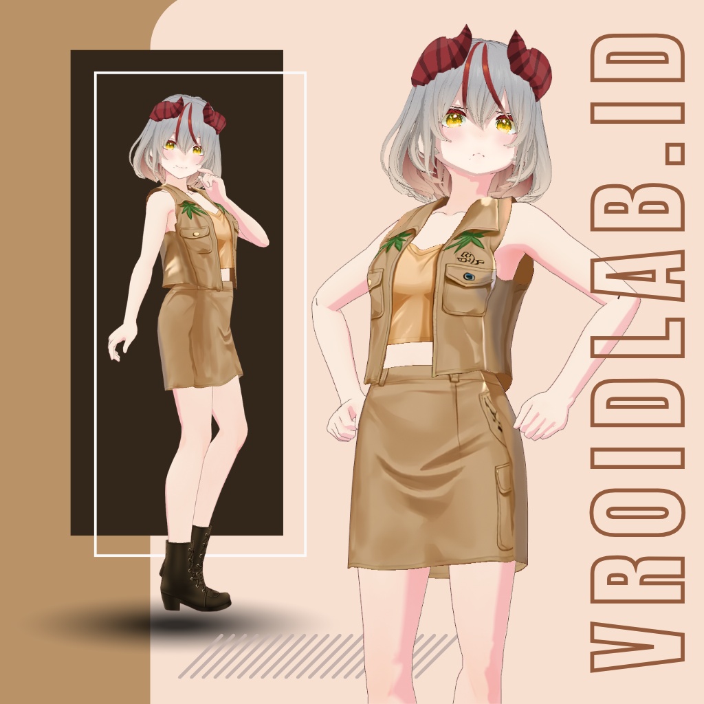 アヤ・ダズリンク  Aya Dazzlink | VRoid Studio Outfit | Anime Style | Virtual Fashion