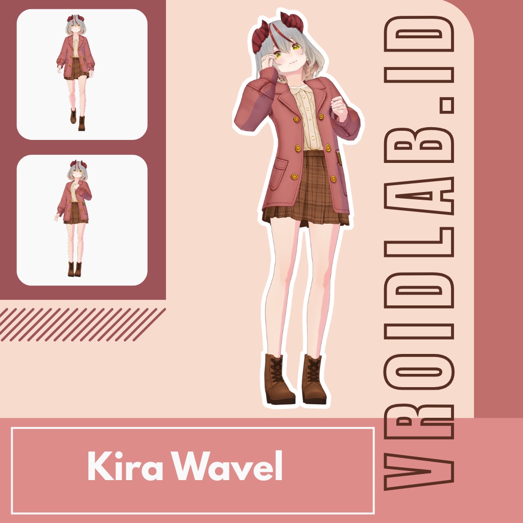 キラ・ウェーベル Kira Wavel VRoid Studio Outfit | Anime Style | Virtual Fashion