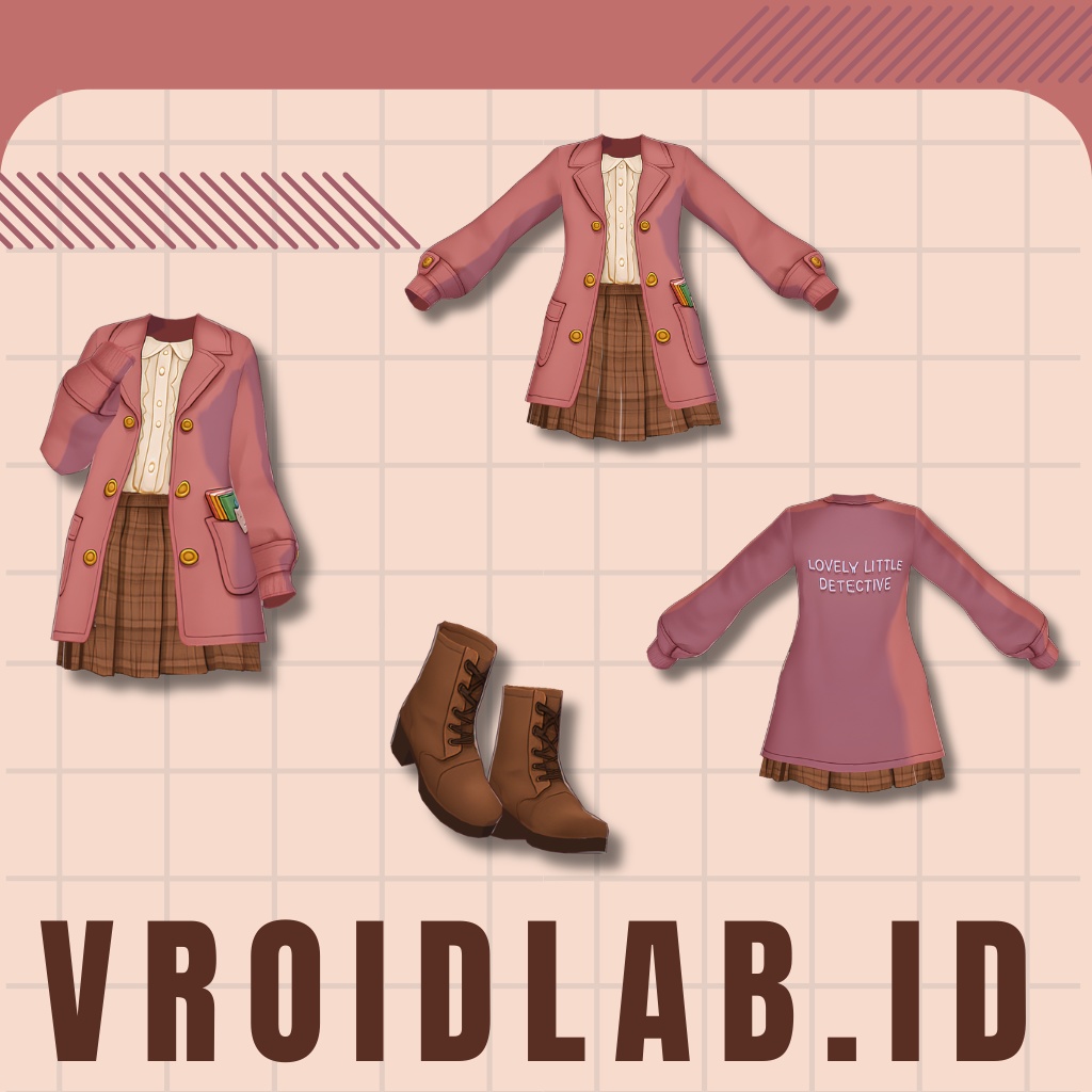 キラ・ウェーベル Kira Wavel VRoid Studio Outfit | Anime Style | Virtual Fashion