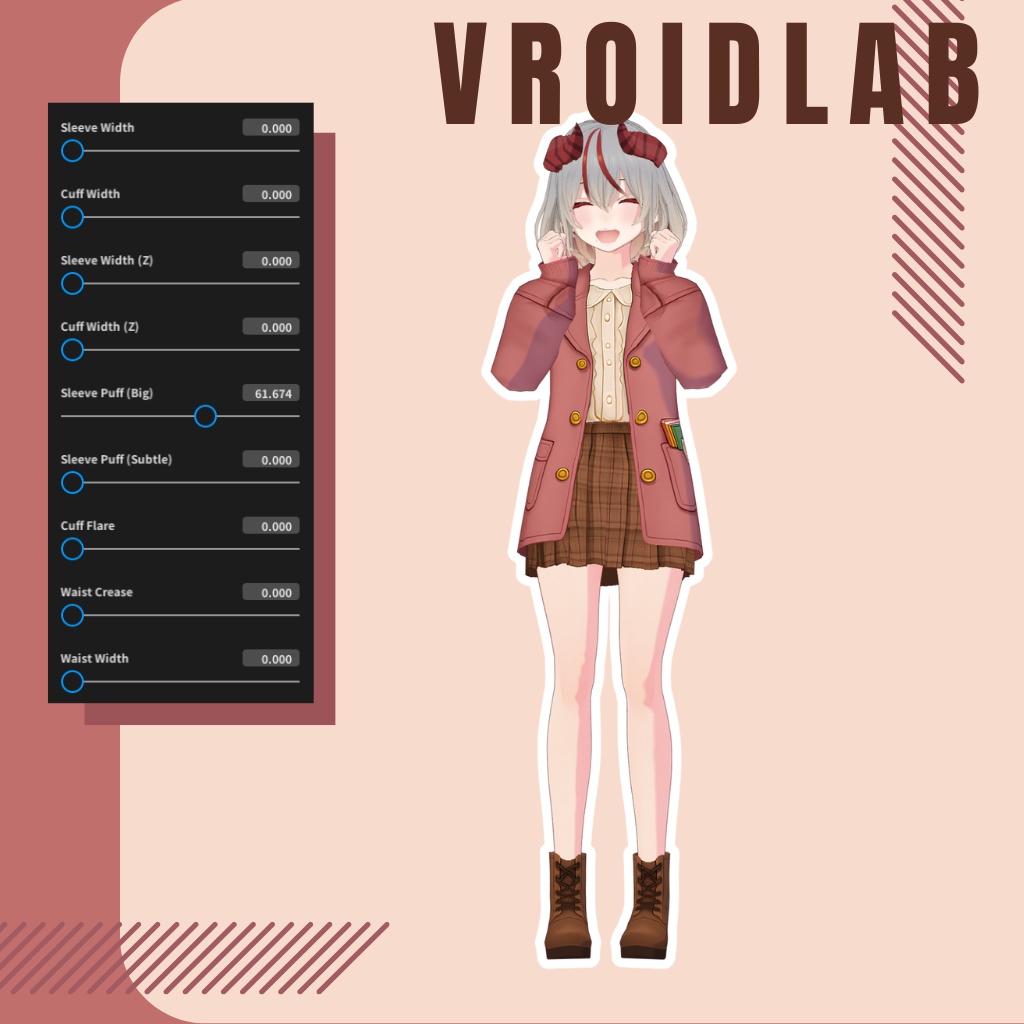 キラ・ウェーベル Kira Wavel VRoid Studio Outfit | Anime Style | Virtual Fashion