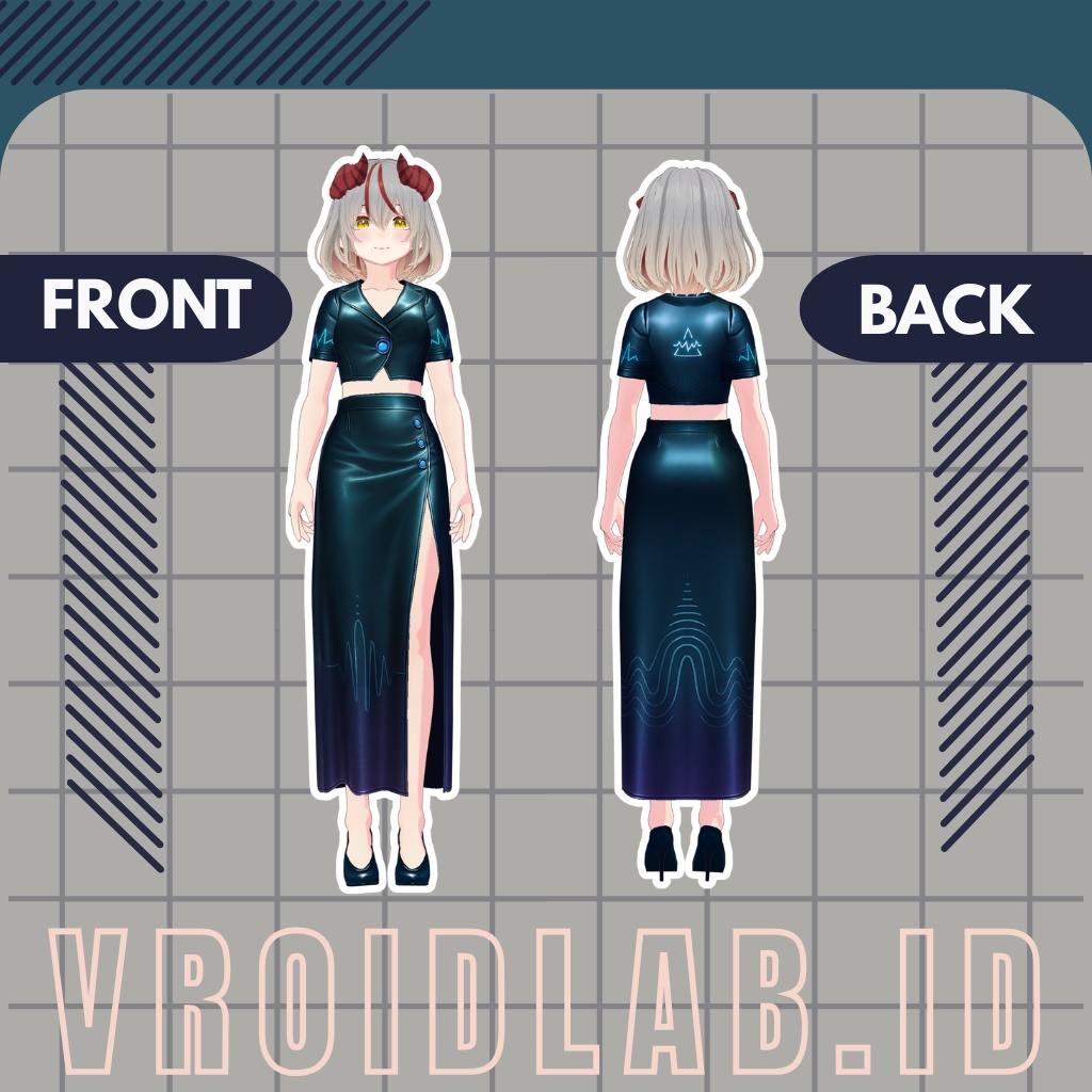 じんじんちゃん Jinjin-chan VRoid Studio Outfit | Anime Style | Virtual Fashion